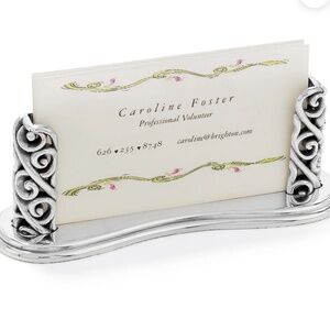 BRIGHTON Crystal Ball Business Card Holder Office